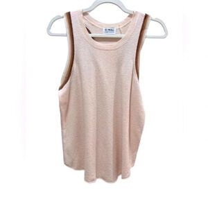 27 Miles Malibu Small Blush Pink Sleeveless Sweater Tank Silk Blend
